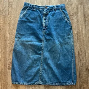 Amazing Vintage 80’s Calvin Klein Midi Denim | Jean Skirt Size 12