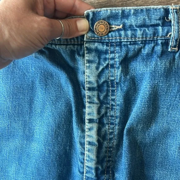 Amazing Vintage 80’s Calvin Klein Midi Denim | Jean Skirt Size 12