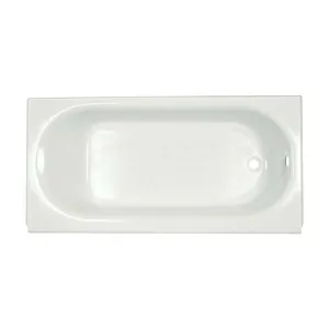 American Standard 2395.202.020 Princeton Luxury Ledge 5 ft. Americast Right Hand Drain Bathtub in White