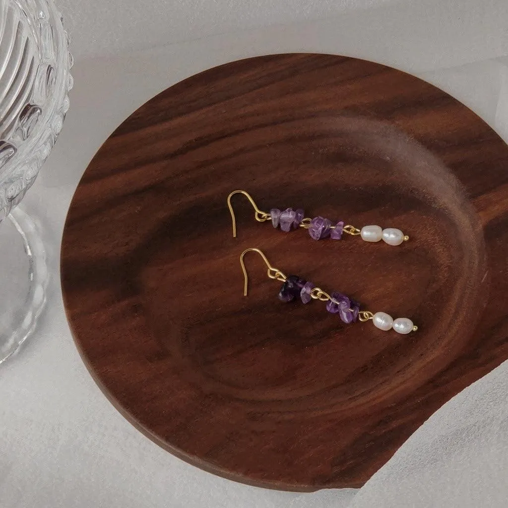 Amethyst Earrings - Rosemary
