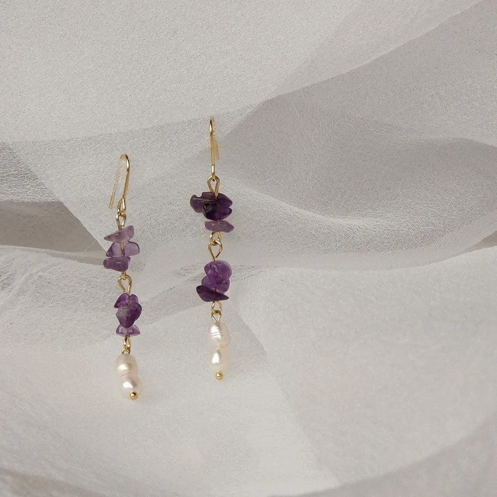 Amethyst Earrings - Rosemary