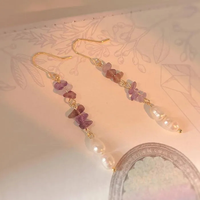 Amethyst Earrings - Rosemary