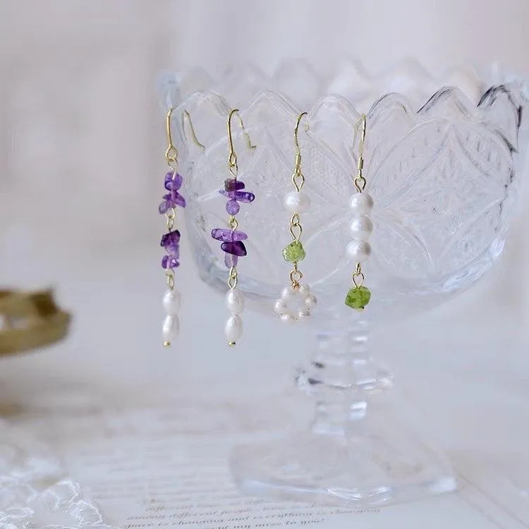 Amethyst Earrings - Rosemary