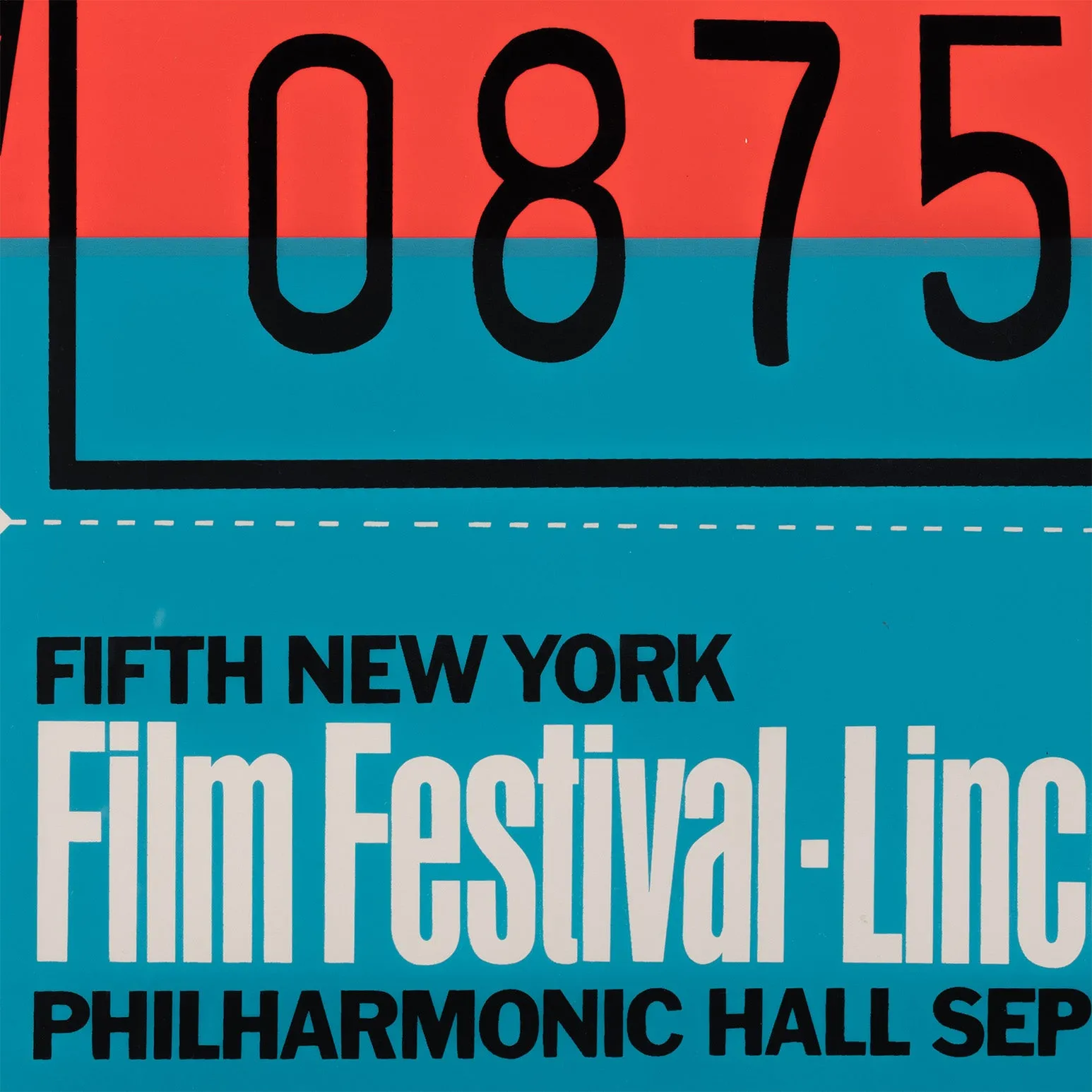 ANDY WARHOL "LINCOLN CENTER TICKET" 1967