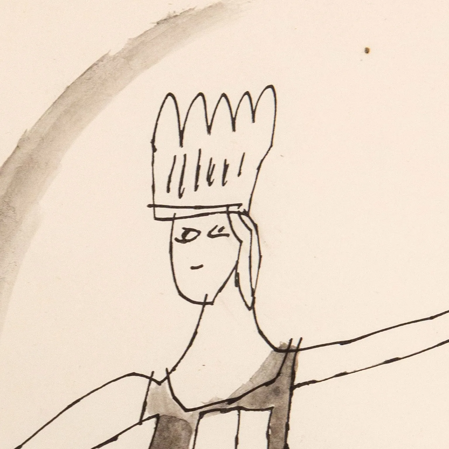 ANDY WARHOL "OFF TO TOWN" DRAWING, 1956