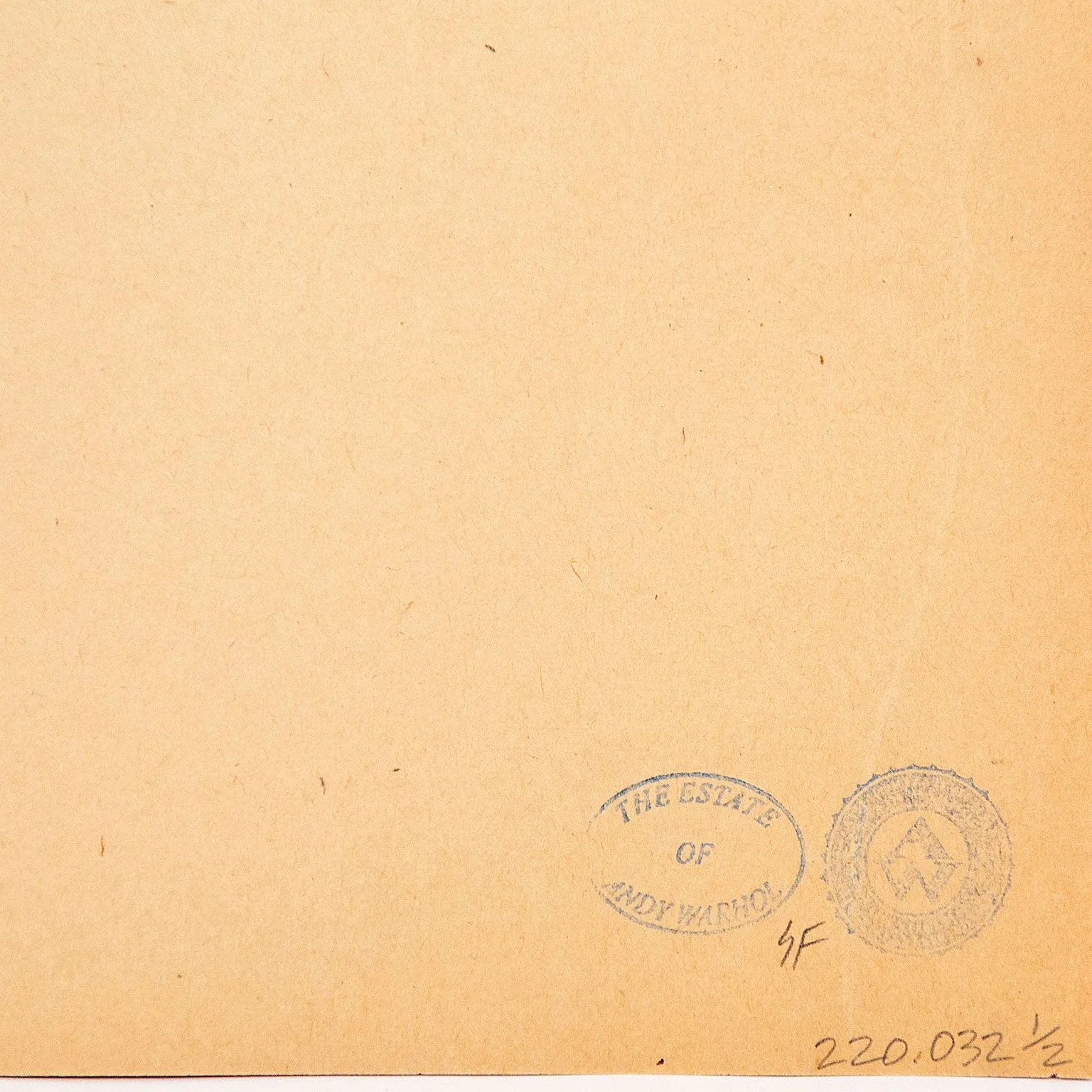 ANDY WARHOL "OVER HEAD" DRAWING, c.1955