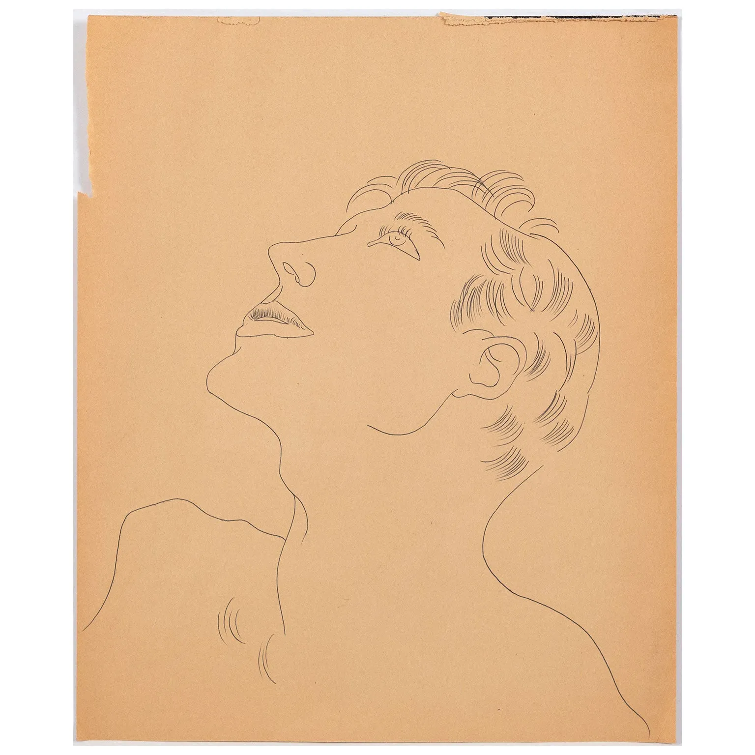 ANDY WARHOL "STAR GAZING" DRAWING, 1955