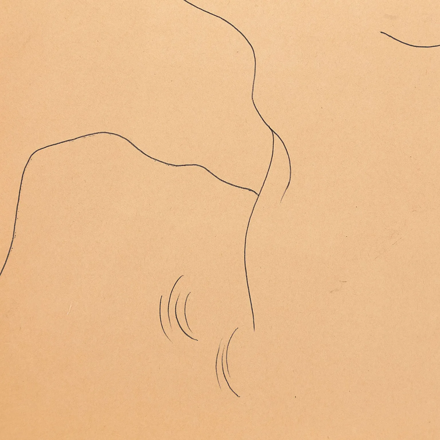 ANDY WARHOL "STAR GAZING" DRAWING, 1955