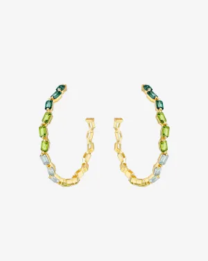 Ann Green Ombre Mega Hoops