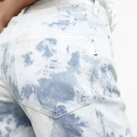 Anthropologie Ultra High-Rise Denim Bermuda Shorts
