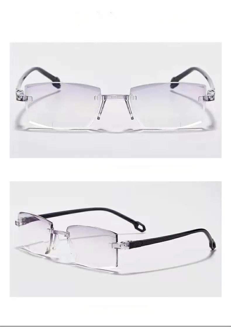 Anti blue light intelligent zoom reading glasses