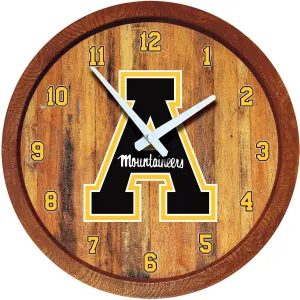 Appalachian State Mountaineers: "Faux" Barrel Top Wall Clock