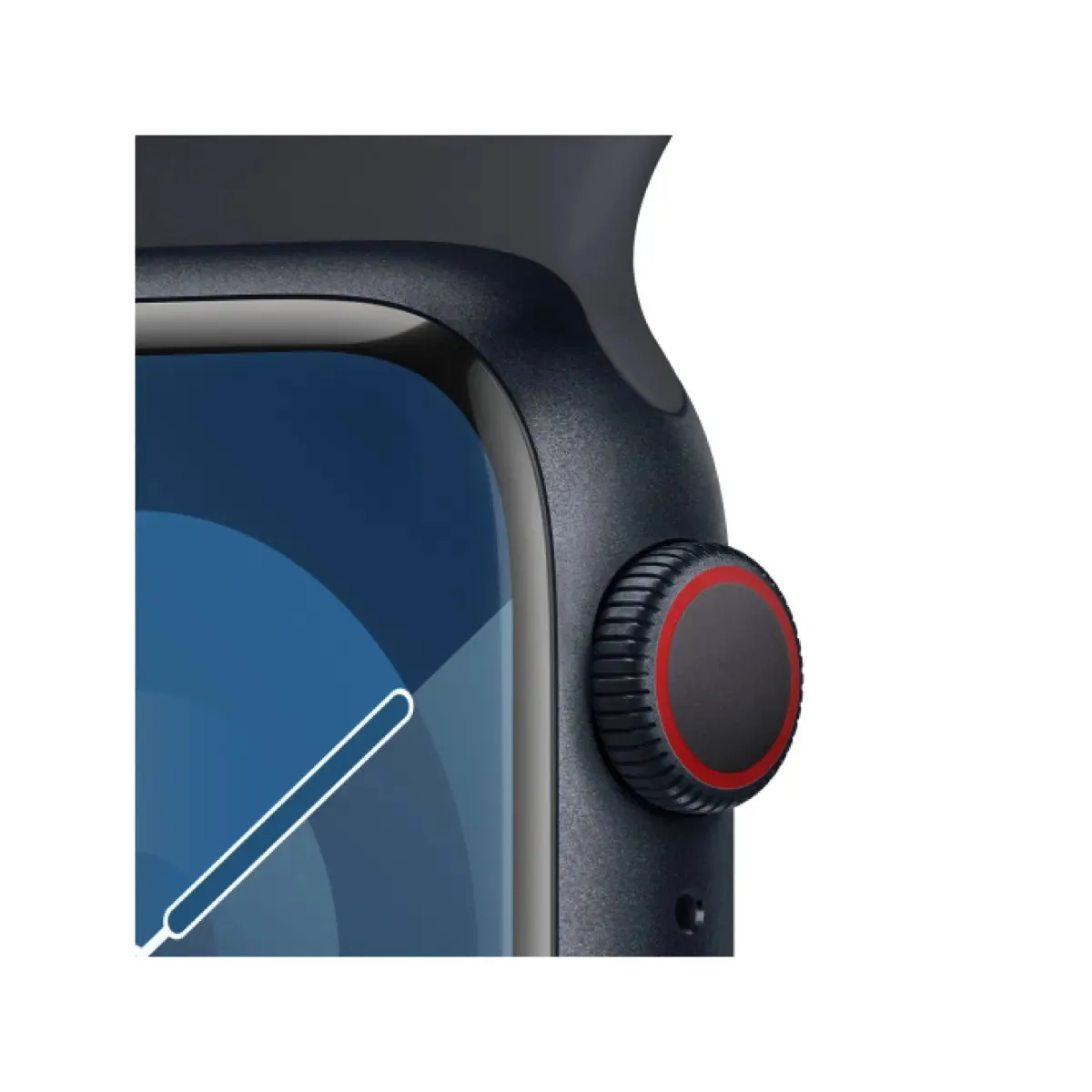 Apple Watch Series 9 GPS   Cellular 41mm Midnight Aluminium Case with Midnight Sport Band - S/M