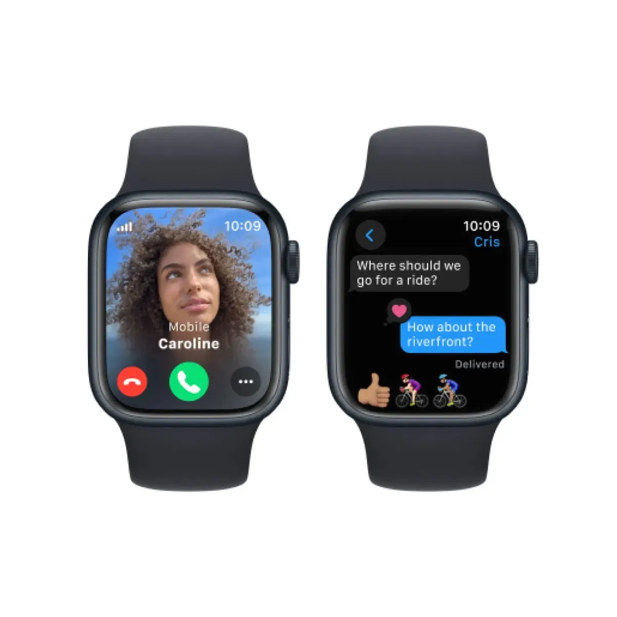 Apple Watch Series 9 GPS   Cellular 41mm Midnight Aluminium Case with Midnight Sport Band - S/M