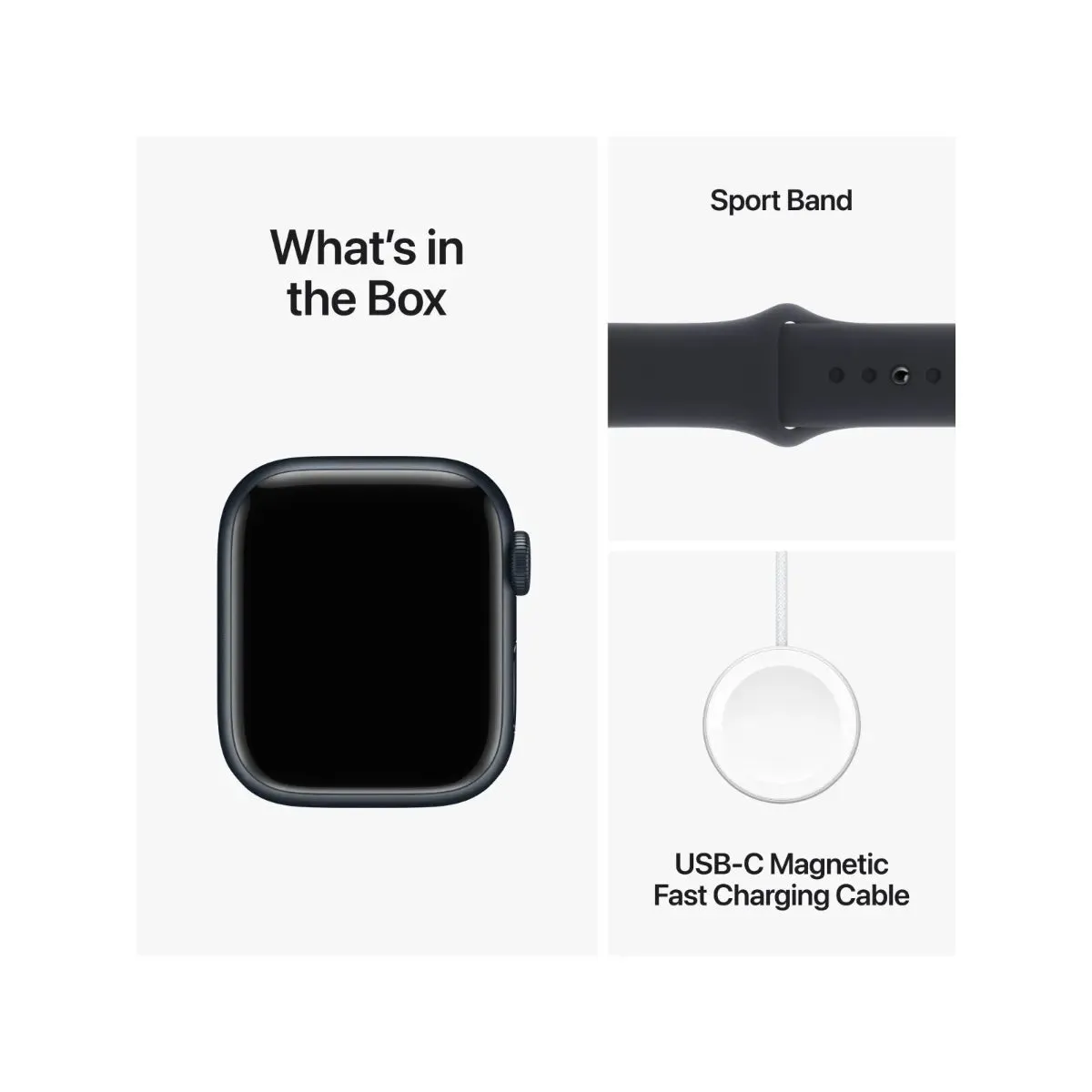 Apple Watch Series 9 GPS   Cellular 41mm Midnight Aluminium Case with Midnight Sport Band - S/M
