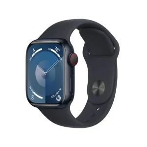 Apple Watch Series 9 GPS   Cellular 41mm Midnight Aluminium Case with Midnight Sport Band - S/M