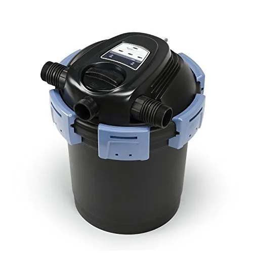 Aquascape 95053 UltraKlean 2000 Gallon Biological Pressure Filter with 14 Watt UV Clarifier Sterilizer for Pond Water Feature, 2,700 GPH