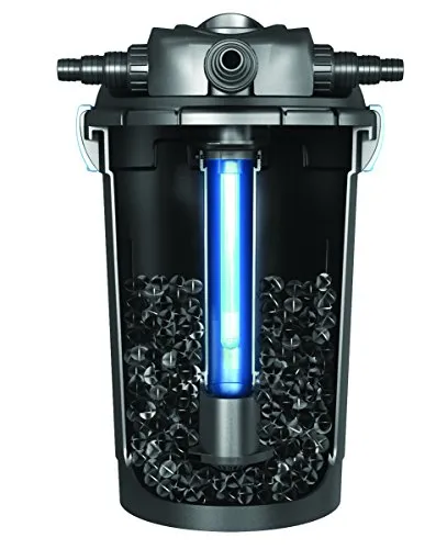 Aquascape 95053 UltraKlean 2000 Gallon Biological Pressure Filter with 14 Watt UV Clarifier Sterilizer for Pond Water Feature, 2,700 GPH