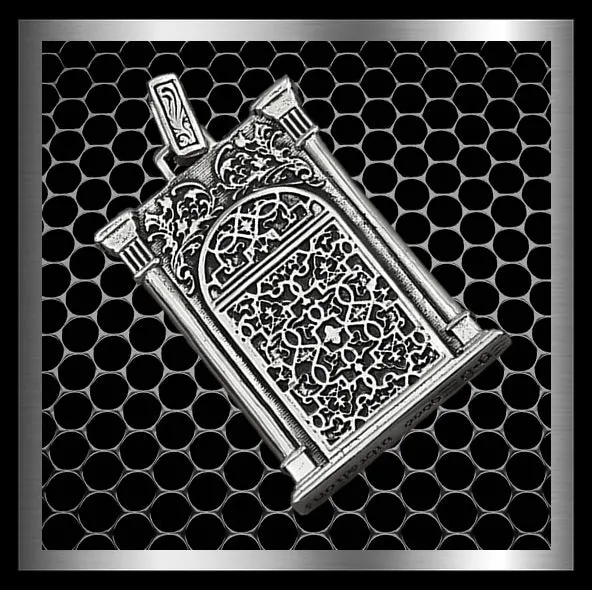 Archangel Pendant Angelic Medallion Sterling Silver