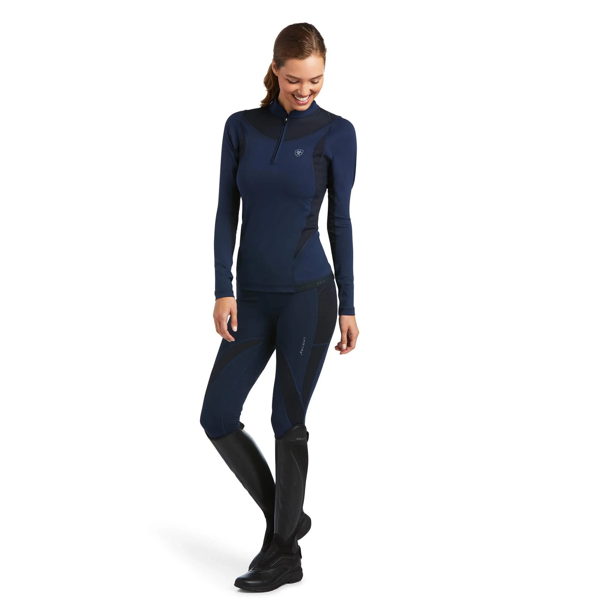 Ariat Ascent Ladies LS Baselayer Navy