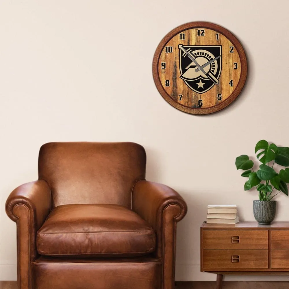 Army Black Knights: Athena's Helmet - "Faux" Barrel Top Wall Clock