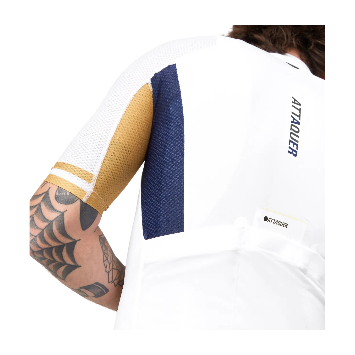 Attaquer All Day Jersey - White/Stripe
