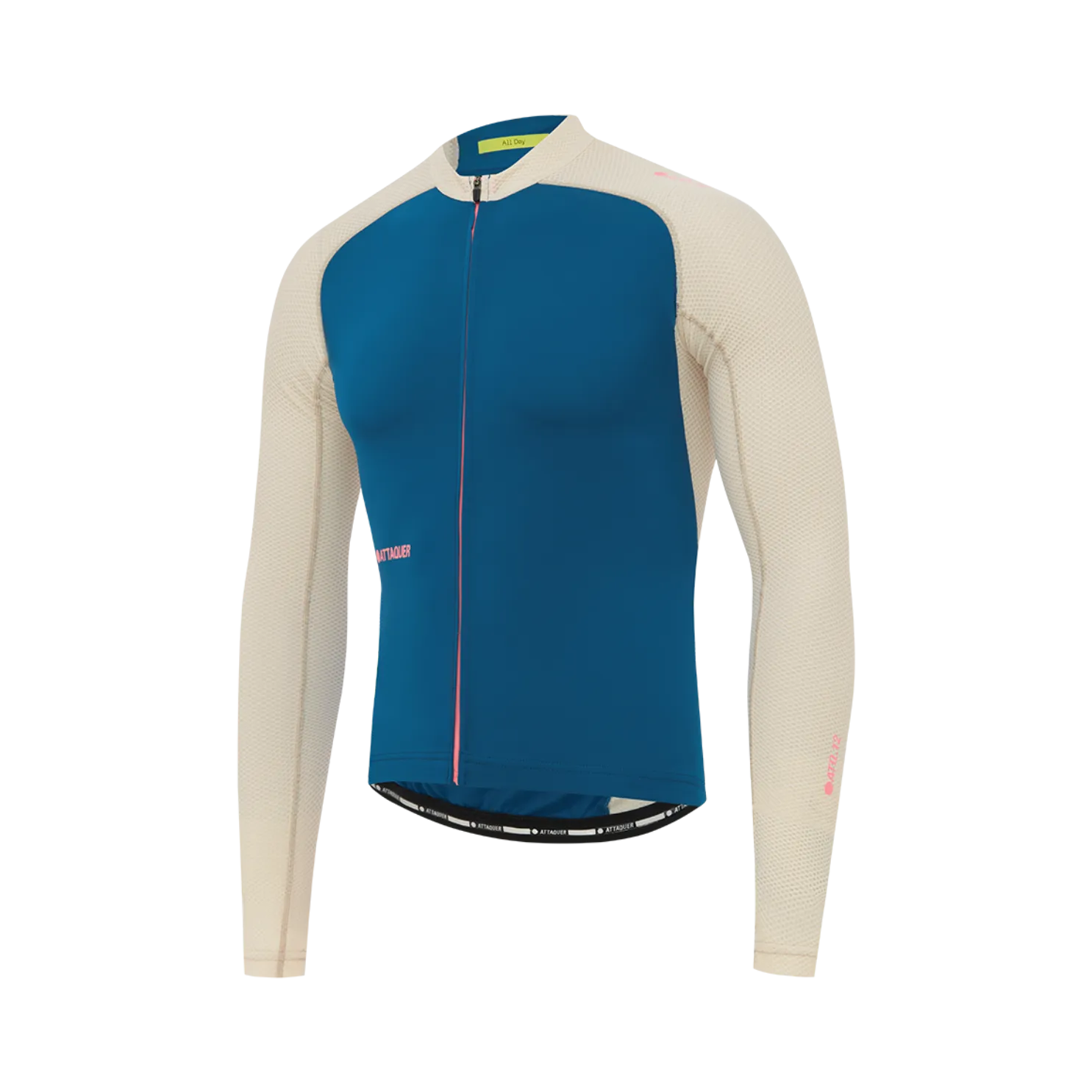 Attaquer All Day Summer Long Sleeve Jersey - Blue/Eggshell