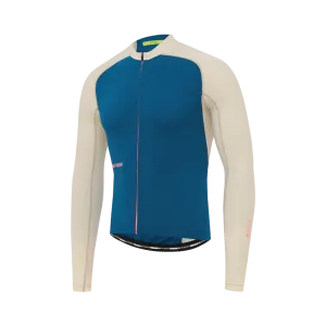 Attaquer All Day Summer Long Sleeve Jersey - Blue/Eggshell