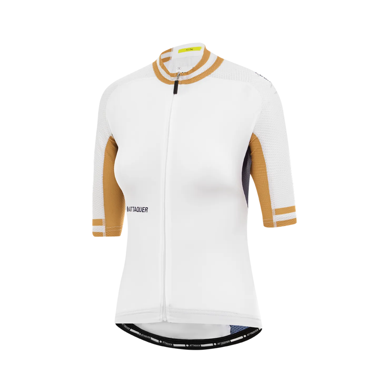 Attaquer Womens All Day Jersey - White/Stripe