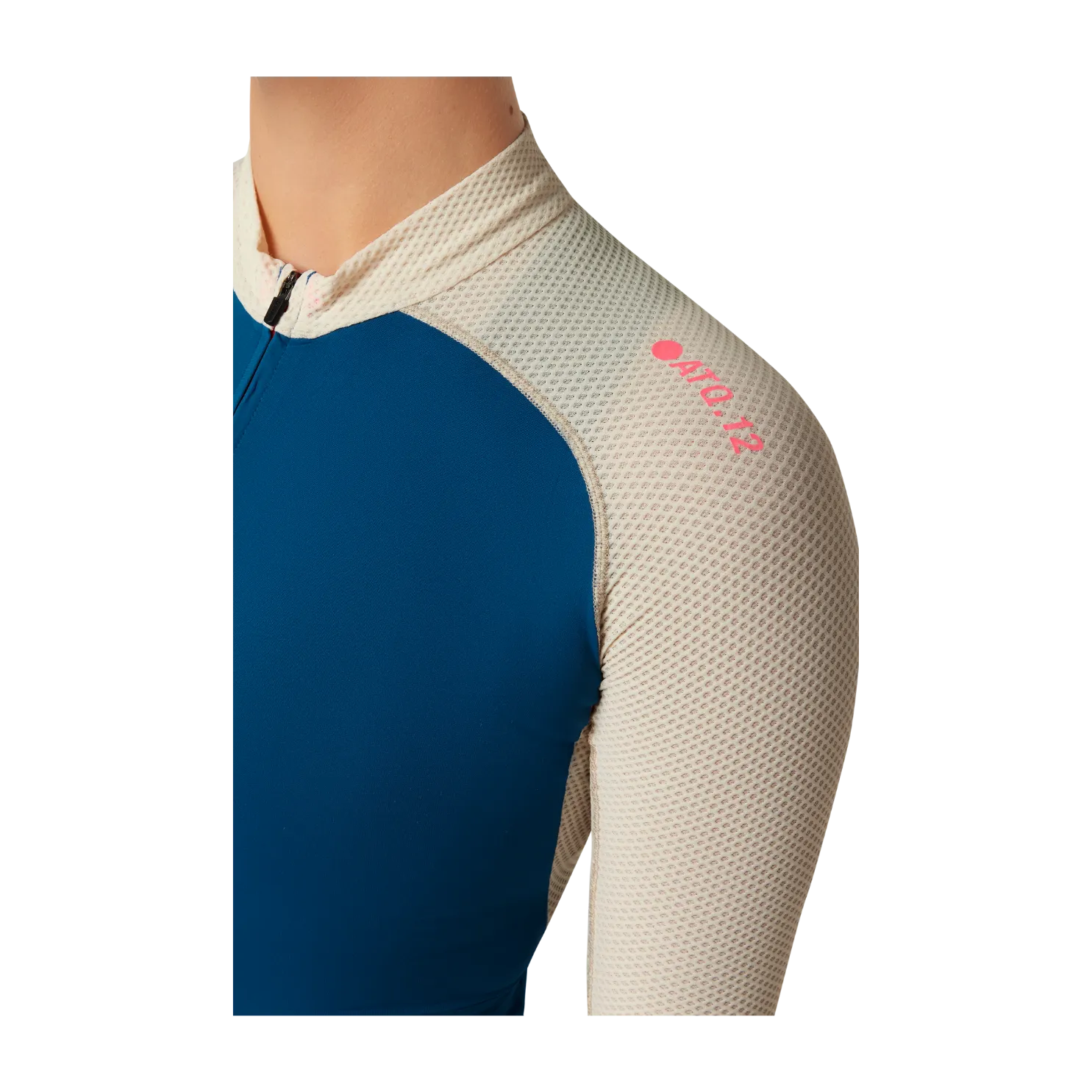 Attaquer Womens All Day Summer Long Sleeve Jersey - Blue/Eggshell