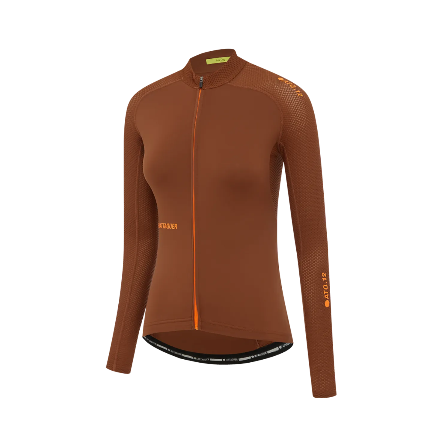 Attaquer Womens All Day Summer Long Sleeve Jersey - Burnt Orange