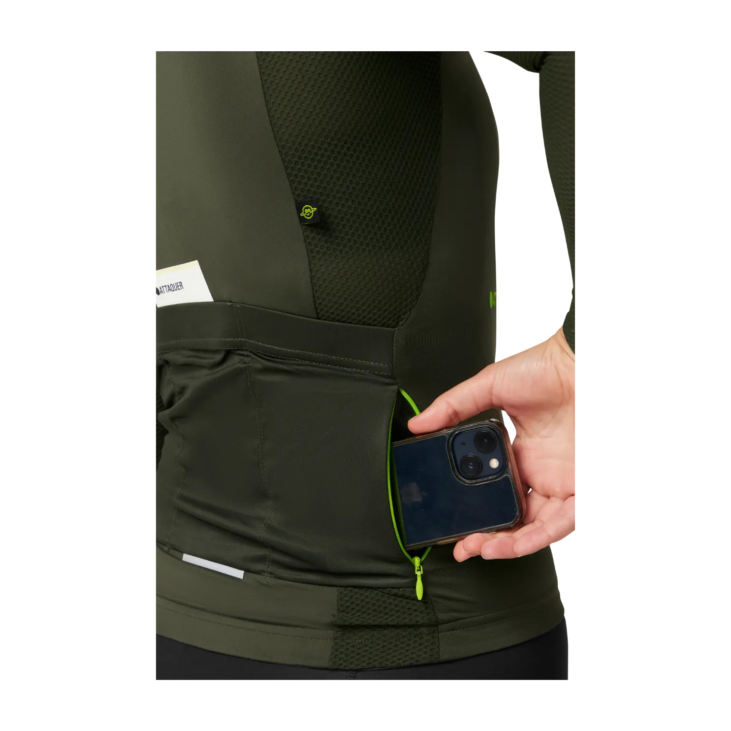 Attaquer Womens All Day Summer Long Sleeve Jersey - Pine