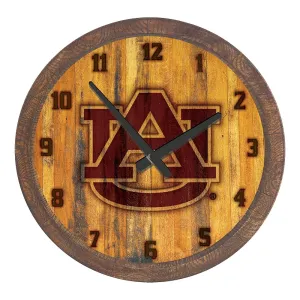 Auburn Tigers: Branded "Faux" Barrel Top Wall Clock