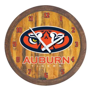 Auburn Tigers: "Faux" Barrel Top Wall Clock