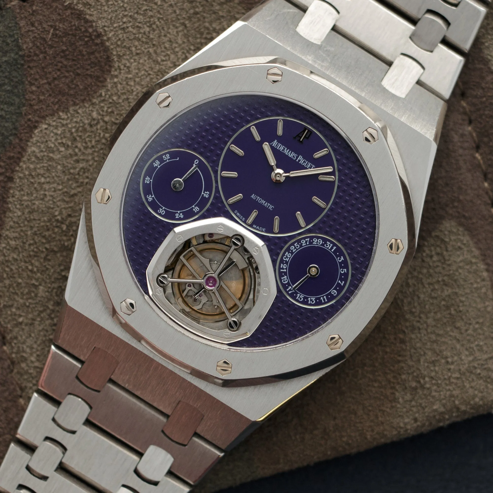 Audemars Piguet Platinum Royal Oak Anniversary Tourbillon Watch, Ref. 25831