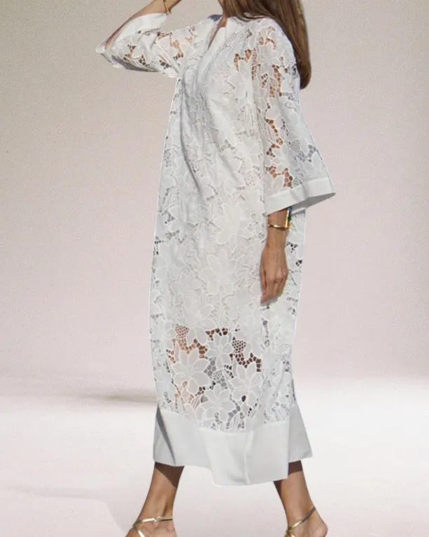 Audrey | Luxury lace long dress