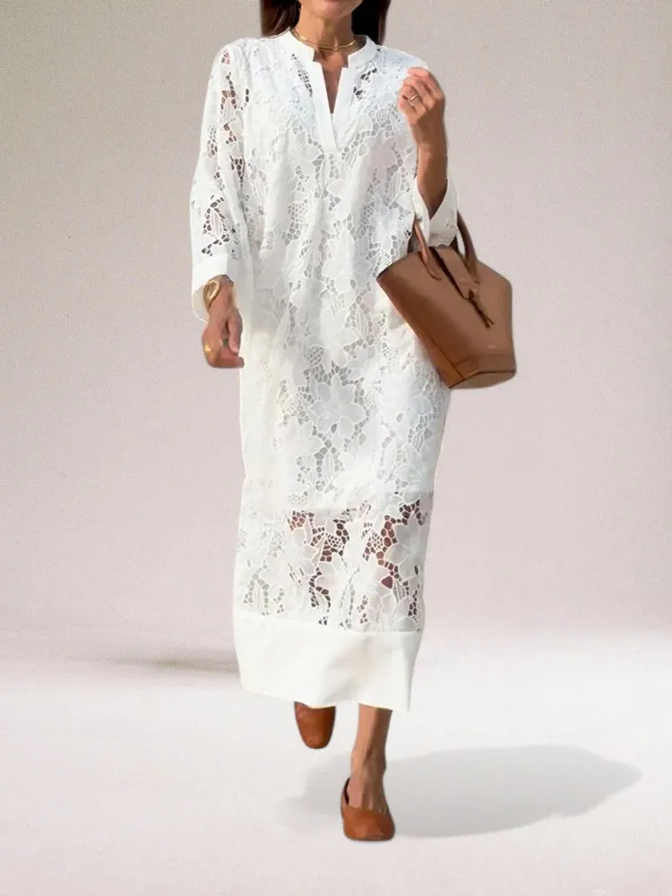 Audrey | Luxury lace long dress