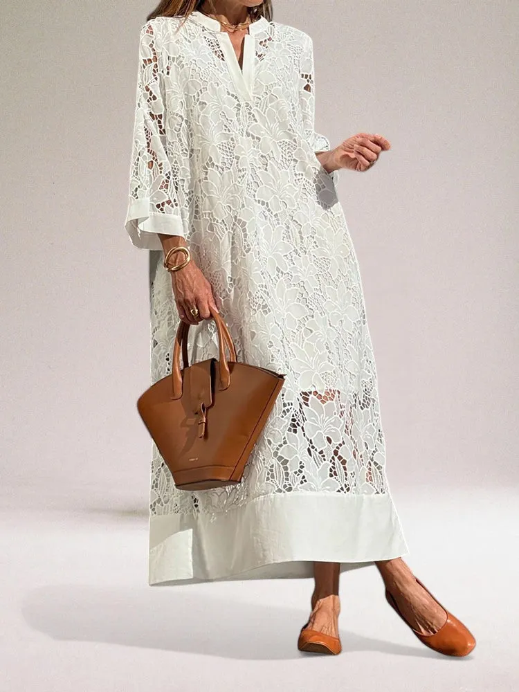 Audrey | Luxury lace long dress