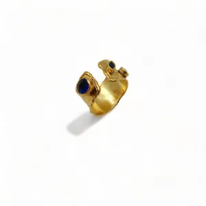 Aurora Fancy Two Side Cuff Gold Ring