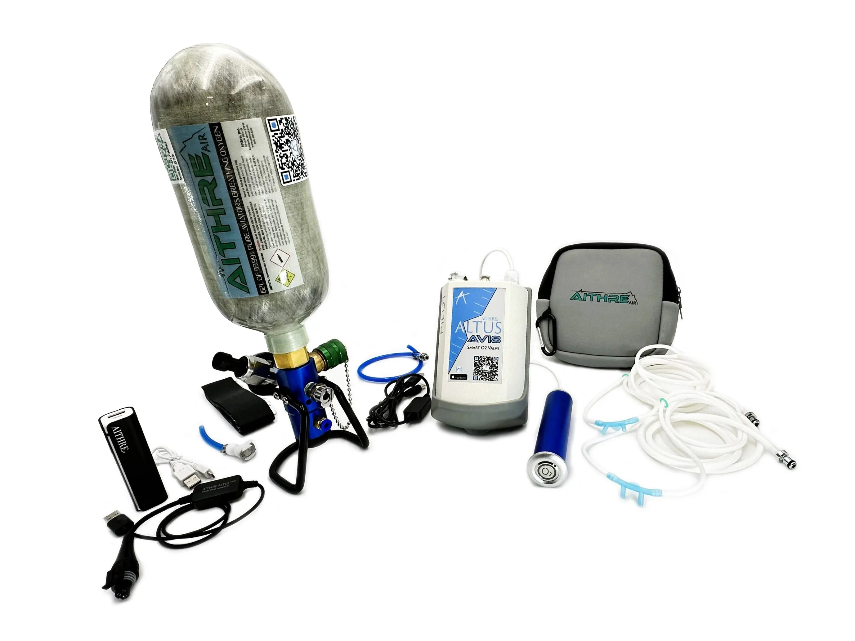 AVI8 2-Place Smart O2 Valve with 152L Bottle and Altus Meso