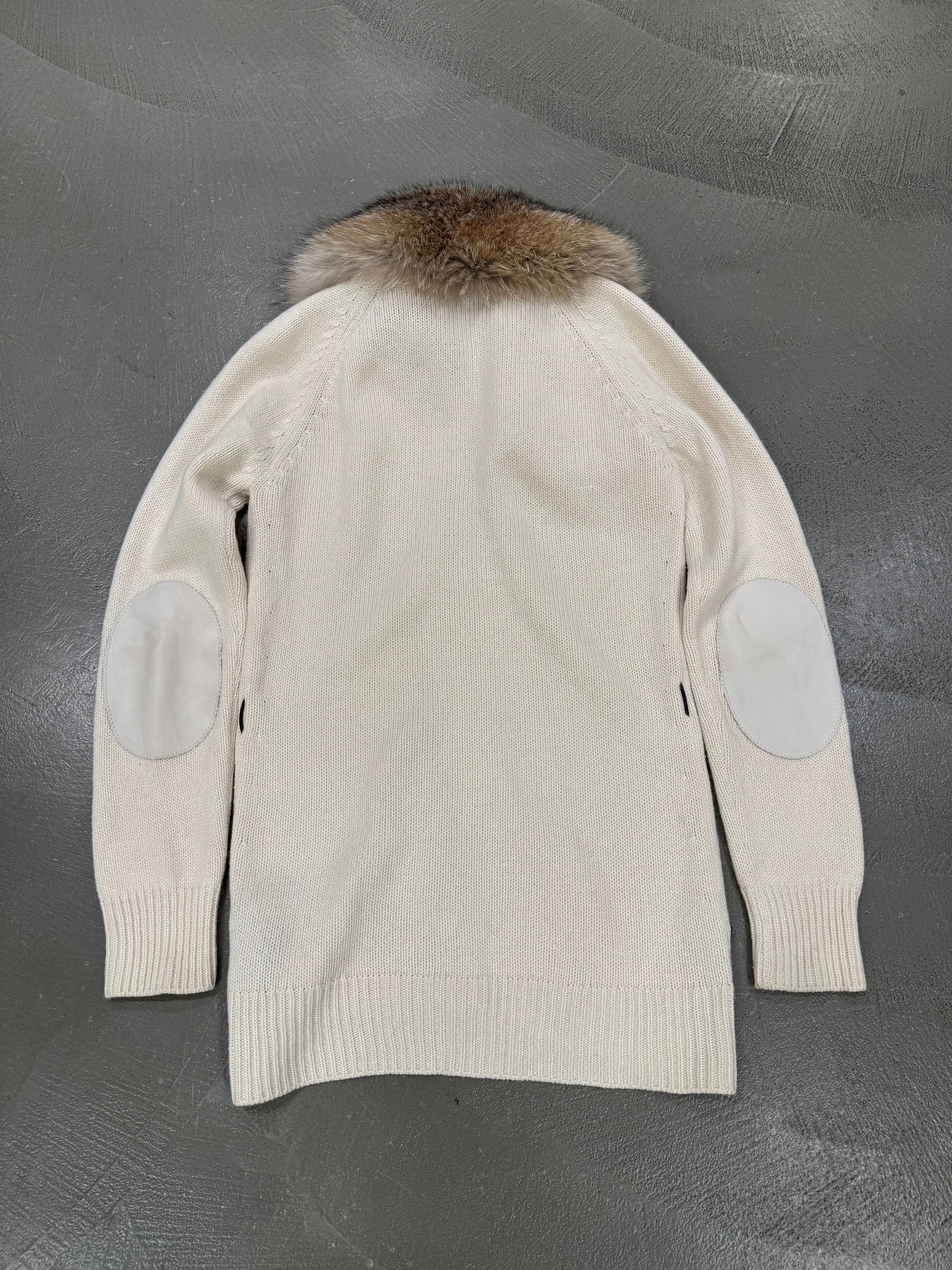 A/W2007 Prada fox fur zip-up knit
