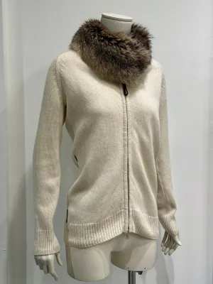 A/W2007 Prada fox fur zip-up knit
