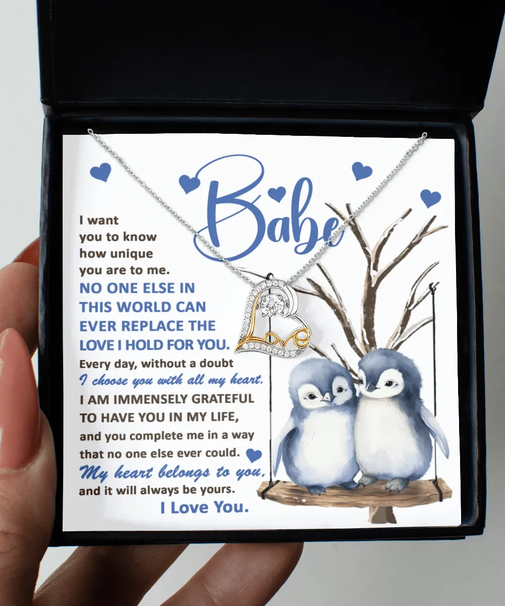 Babe-Belongs To You - Love Dancing Necklace