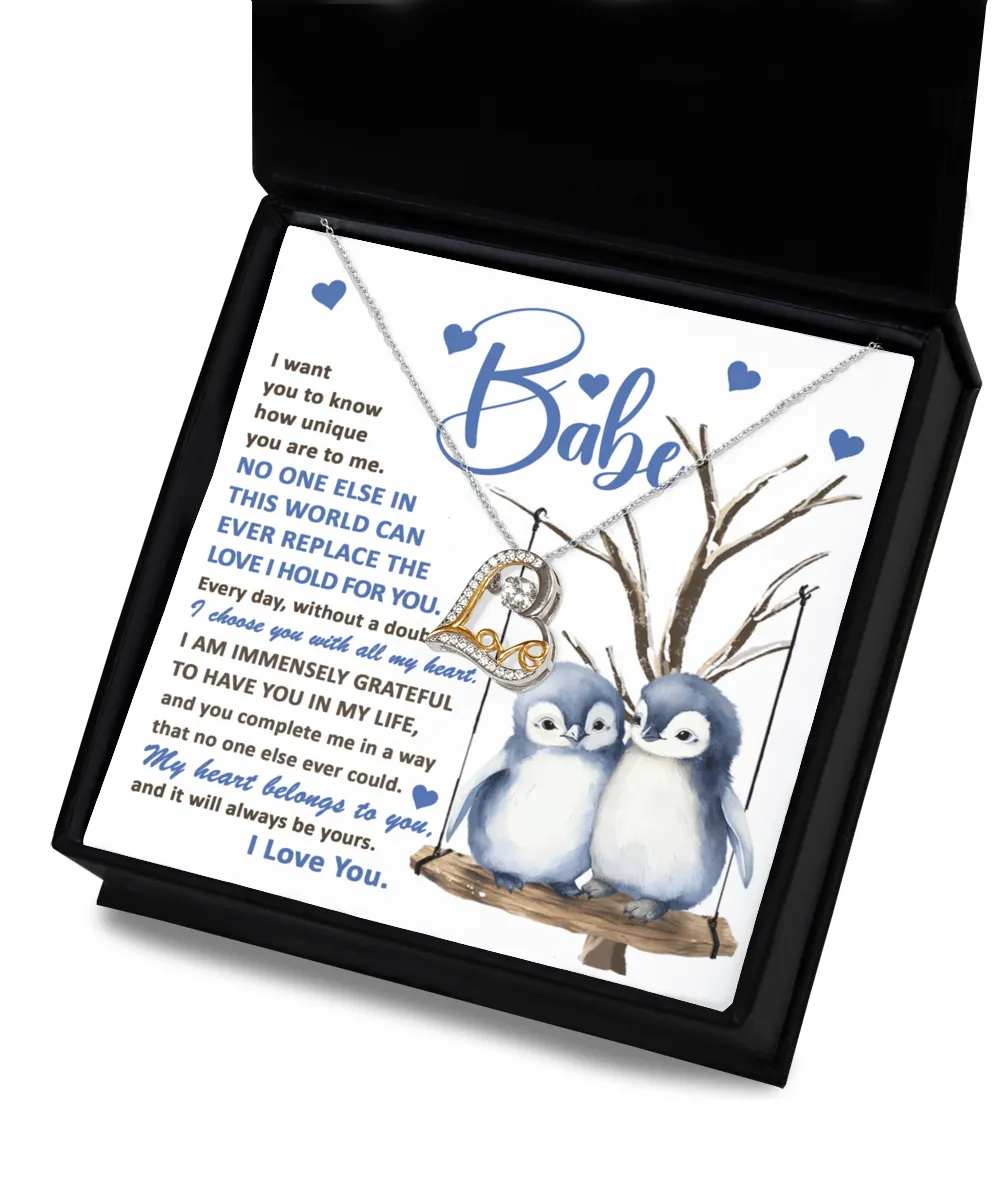 Babe-Belongs To You - Love Dancing Necklace