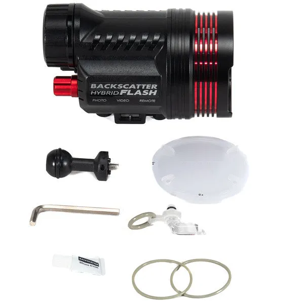 Backscatter Hybrid Flash Underwater Strobe & Video Light HF-1
