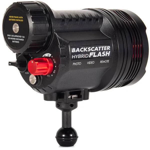 Backscatter Hybrid Flash Underwater Strobe & Video Light HF-1