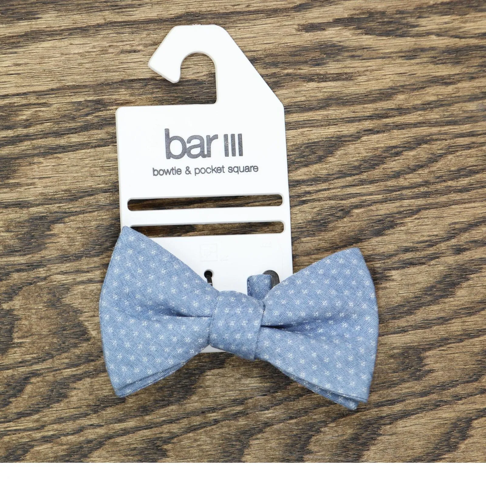 Bar III Men's Avondale Diamond Neat Pre-Tied Bow Tie 13S22-1000 Blue One Size