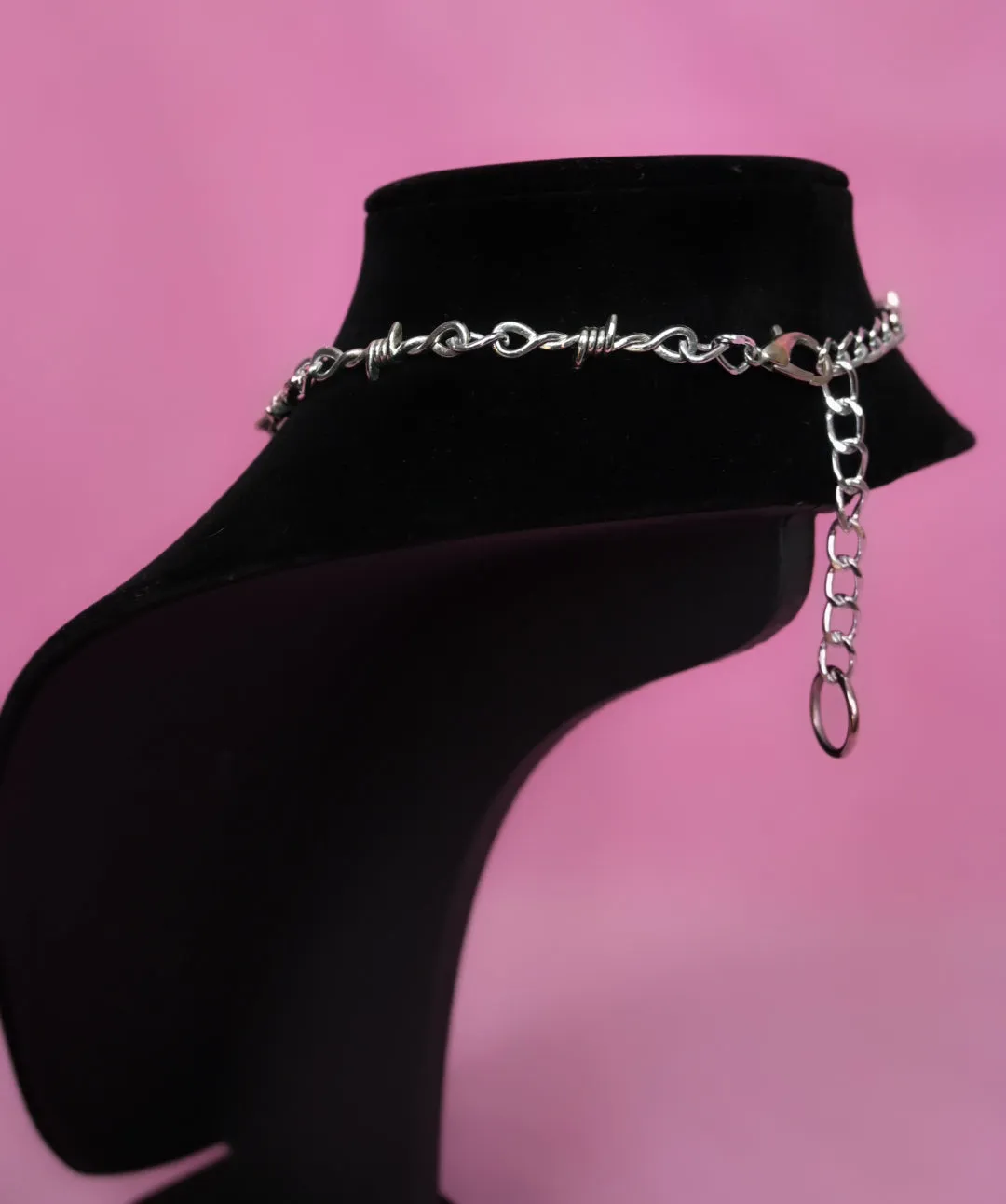 Barbed wire heart choker - ready to ship