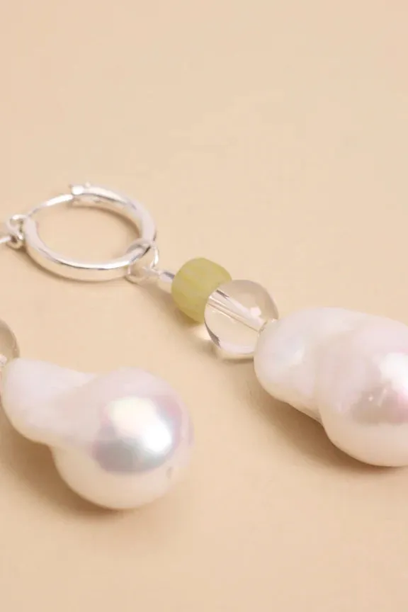 Baroque Java Hoops - Crystal Quartz