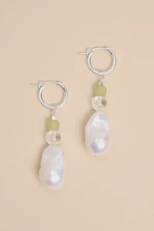 Baroque Java Hoops - Crystal Quartz